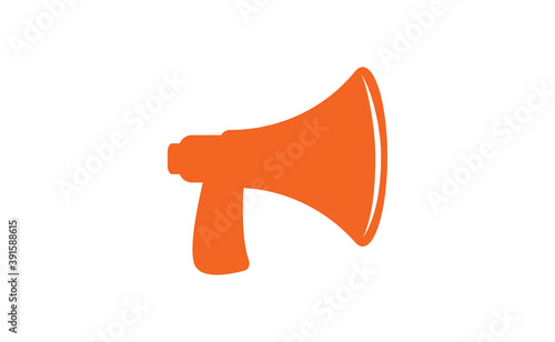Megaphone, Loudspeaker cartoon vector illustration. Alert and announcement symbol.