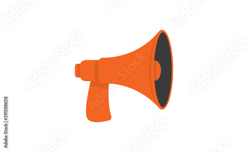 Megaphone, Loudspeaker cartoon vector illustration. Alert and announcement symbol.