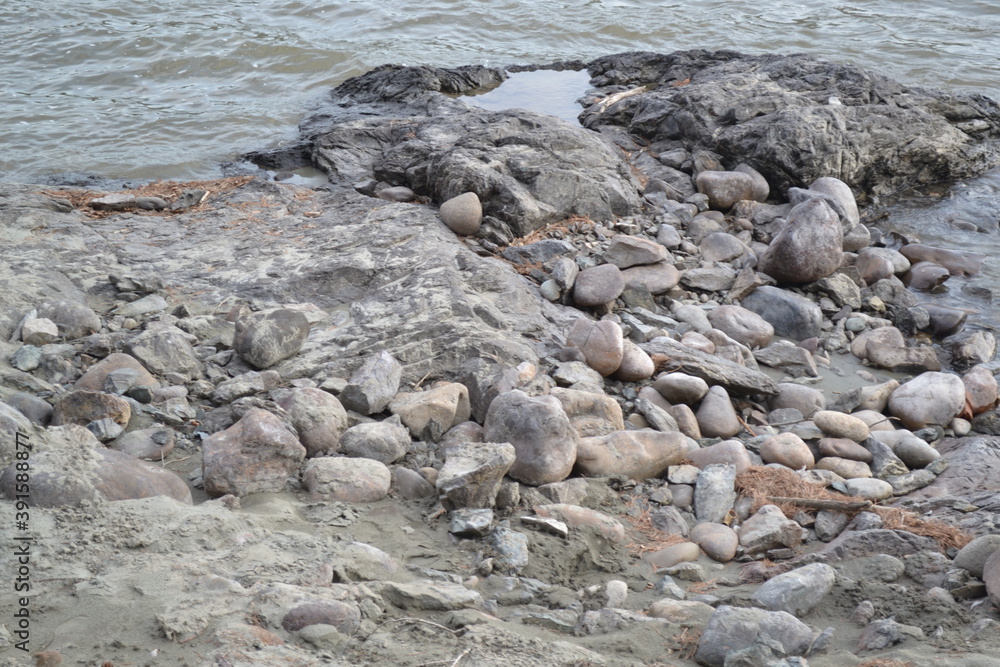 stones on the beach stones on the beach