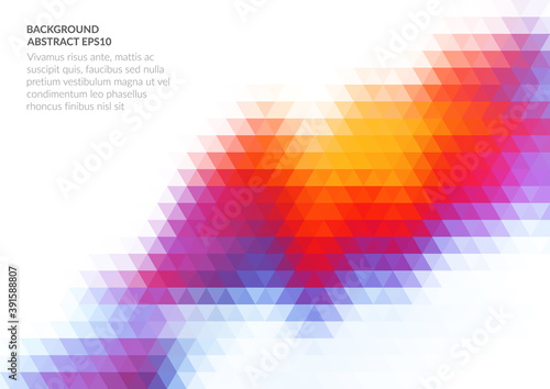 An abstract background with a geometric texture of triangles. White space for text.