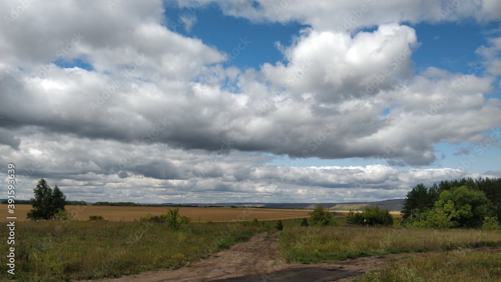 Fototapeta premium landscape with clouds