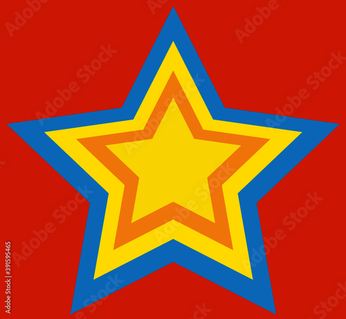 Ein wundervoller und farbenfroher Stern