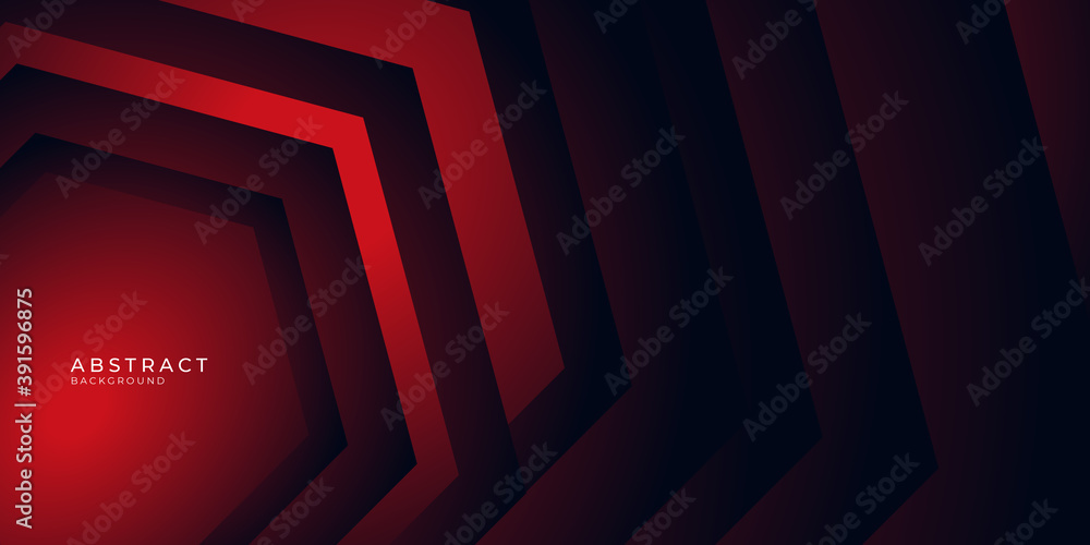 Abstract black and red tech wavy banner design. Vector illustration design for presentation, banner, cover, web, flyer, card, poster, wallpaper, texture, slide, magazine