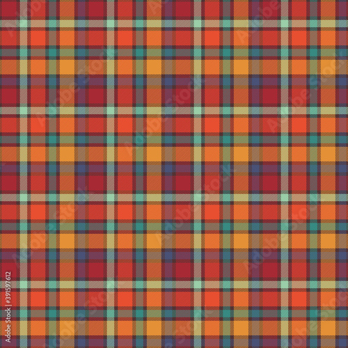 Plaid Seamless Pattern - Colorful plaid repeating pattern design