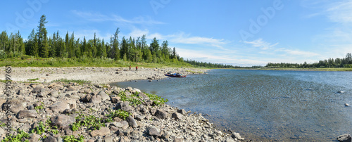 Panorama of the northern river.