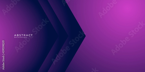 Pink purple abstract presentation background with arrow element layer and fast forward technology concept.