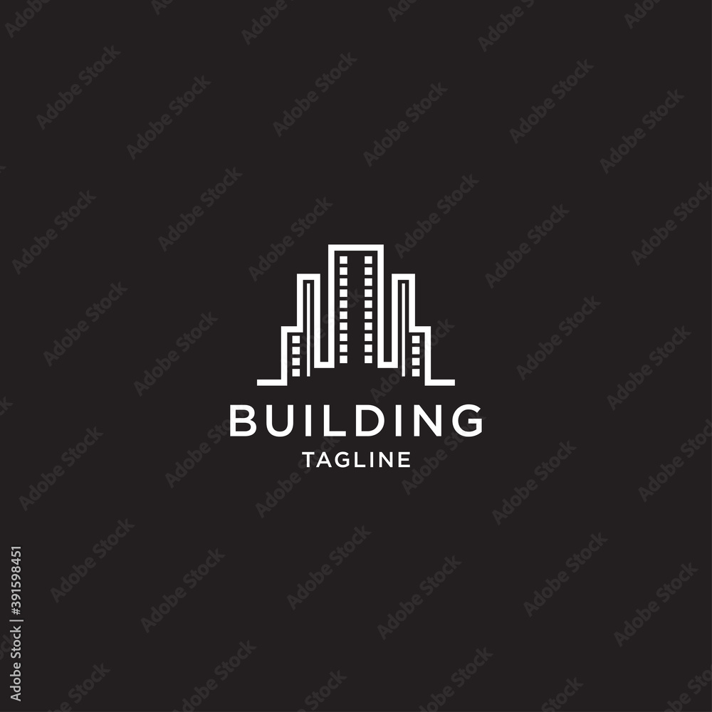 Building linear logo design templates.