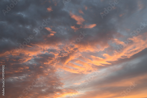 Fototapeta Naklejka Na Ścianę i Meble -  sky during sunset with clouds