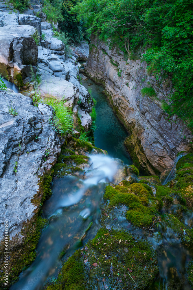 Aso Waterfalll, Añisclo Canyon, Ordesa y Monte Perdido National Park, Huesca, Aragon, Spain, Europe