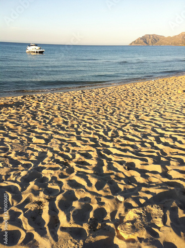 sunset on the beach