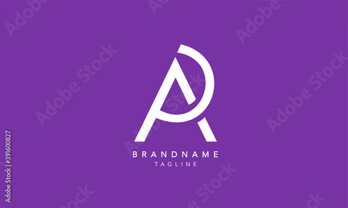 Alphabet letters Initials Monogram logo PA, AP, P and A