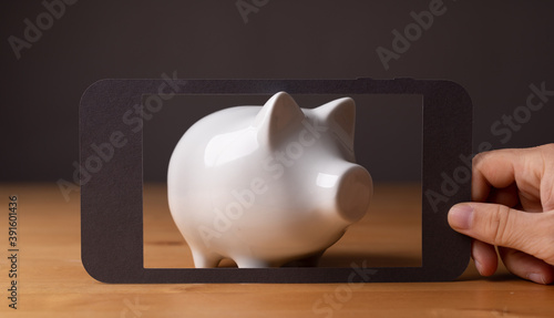 white piggy bank insurance ...