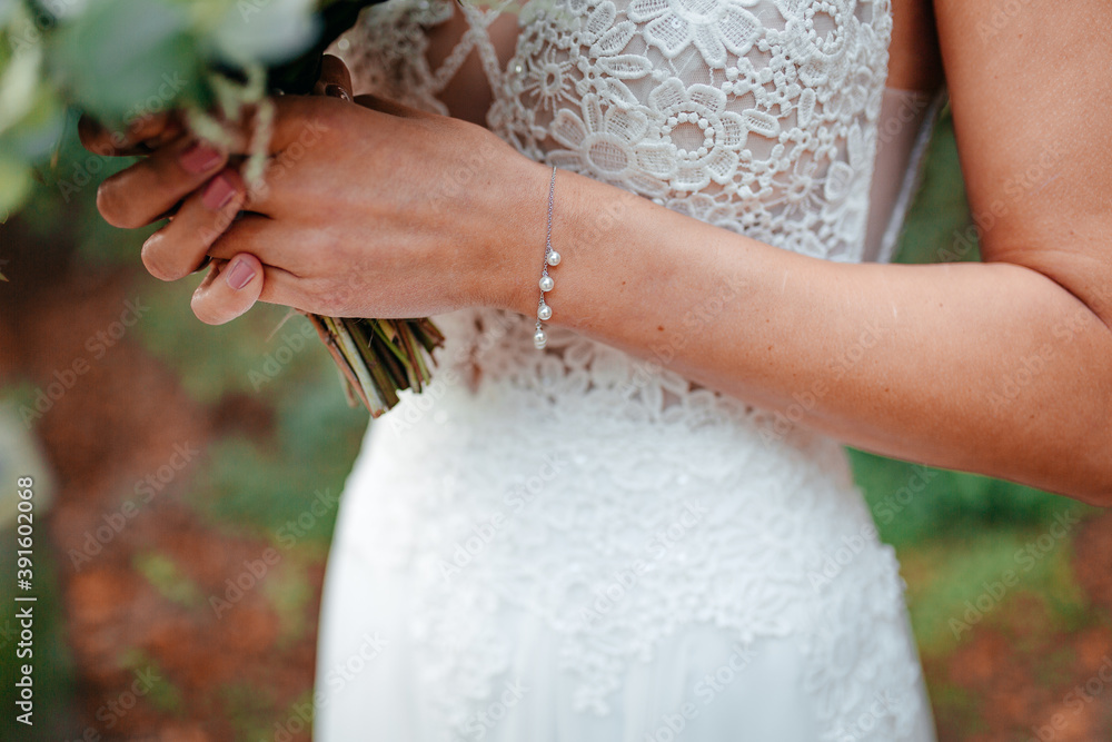 Hochzeitsdetails Schmuck einer Braut Hochzeitsdetails Schmuck einer Braut