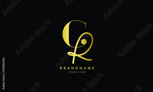 Alphabet letters Initials Monogram logo CR, RC, C and R