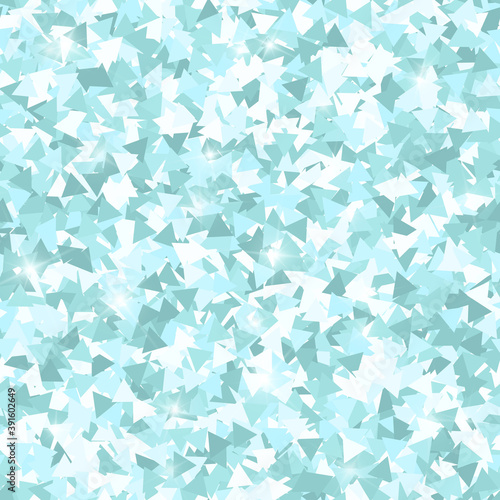 Glitter seamless texture. Adorable mint particles.