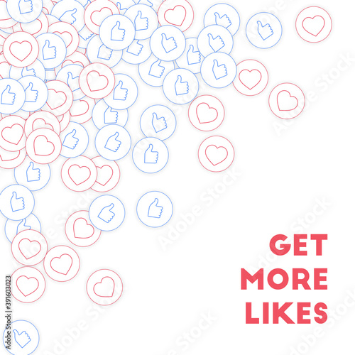 Social media icons. Social media marketing concept