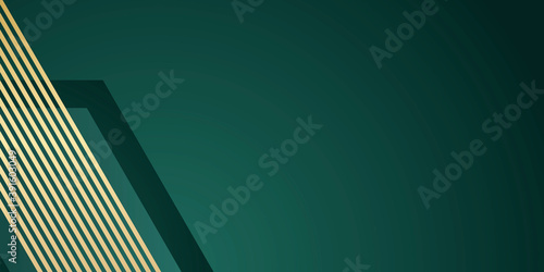 Green gold abstract background. Vector illustration design for presentation, banner, cover, web, flyer, card, poster, wallpaper, texture, slide, magazine