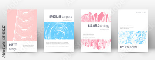 Cover page design template. Minimalistic brochure 