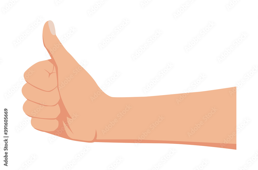 Vector of male hand gesturing thumbs up. Hand holding something small. Vecotr illustration isolated on white background Vector of male hand gesturing thumbs up. Hand holding something small. Vecotr illustration isolated on white background