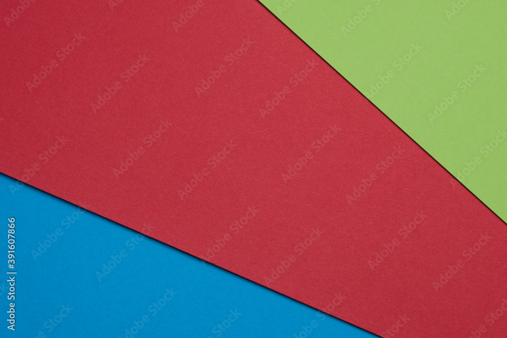 Poster board sheets in RGB colors