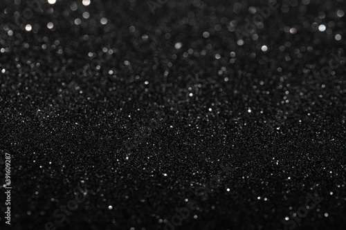 Black glitter textured patterned background