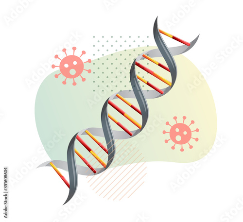 Coronavirus COVID-19 RNA - Illustration