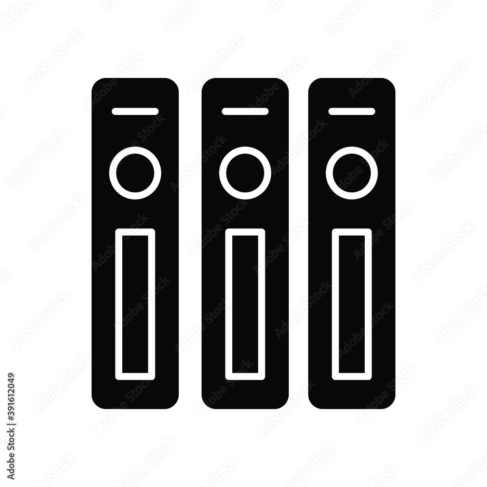 Books lined and stacked together glyph icon Books lined and stacked together glyph icon