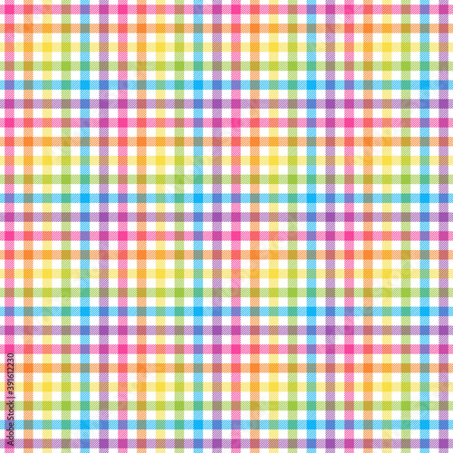 Plaid Seamless Pattern - Colorful plaid repeating pattern design