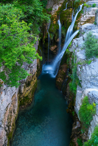 Aso Waterfalll, Añisclo Canyon, Ordesa y Monte Perdido National Park, Huesca, Aragon, Spain, Europe