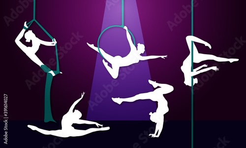 Siluetas circo
