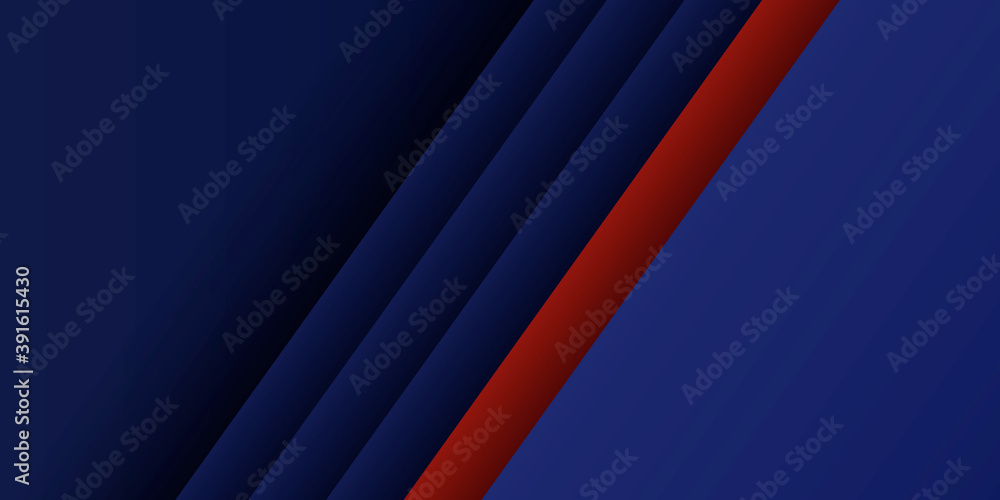 Blue red abstract presentation background with 3D overlap layer and business corporate concept