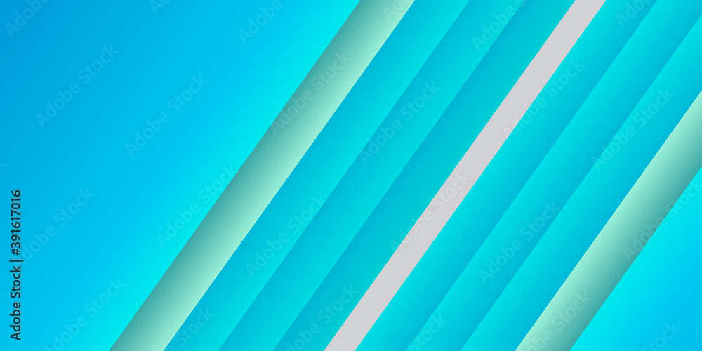 Blue green abstract presentation background with 3D stripes layers Blue green abstract presentation background with 3D stripes layers