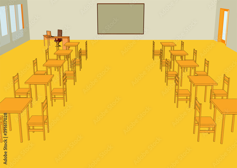 Fototapeta premium classroom interior