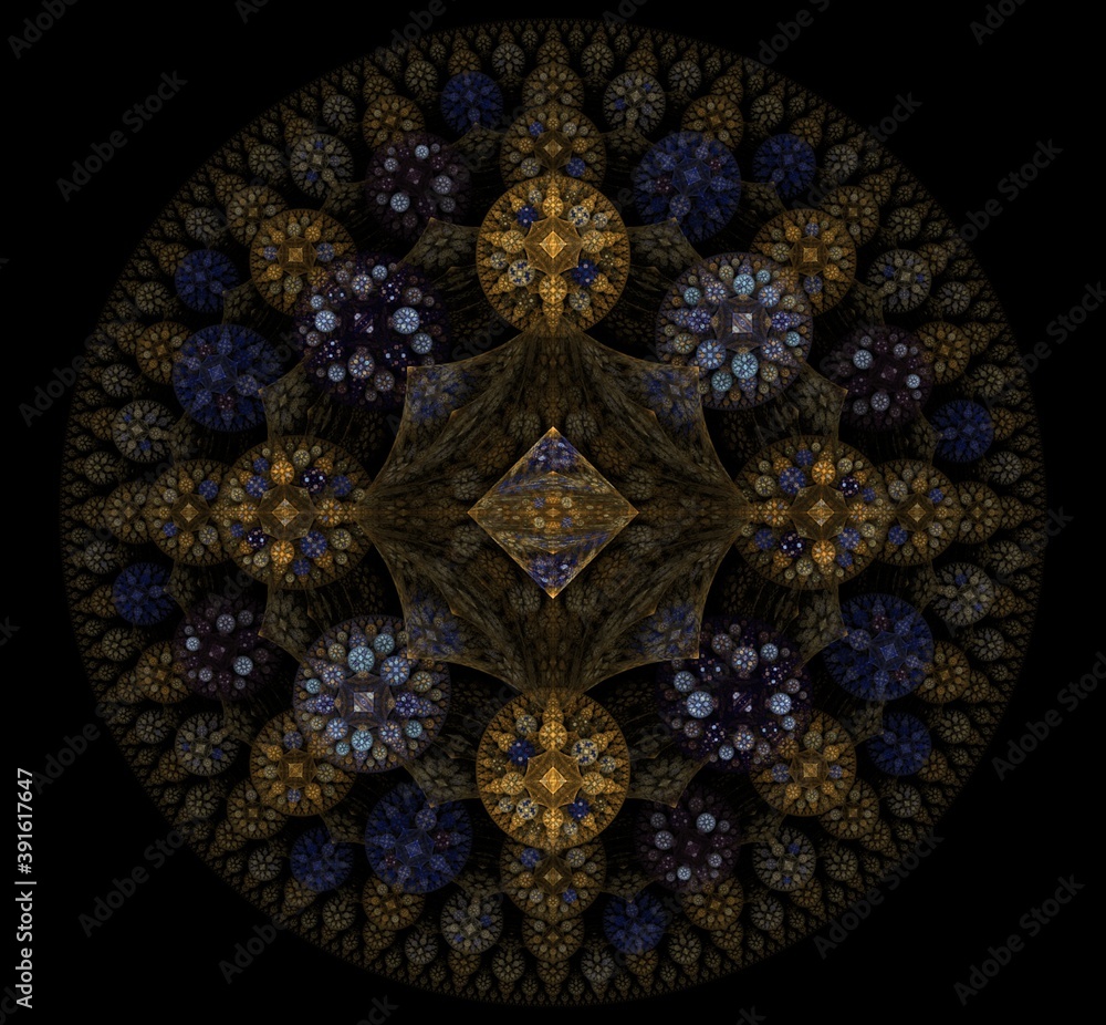 Abstract fractal pattern and shape