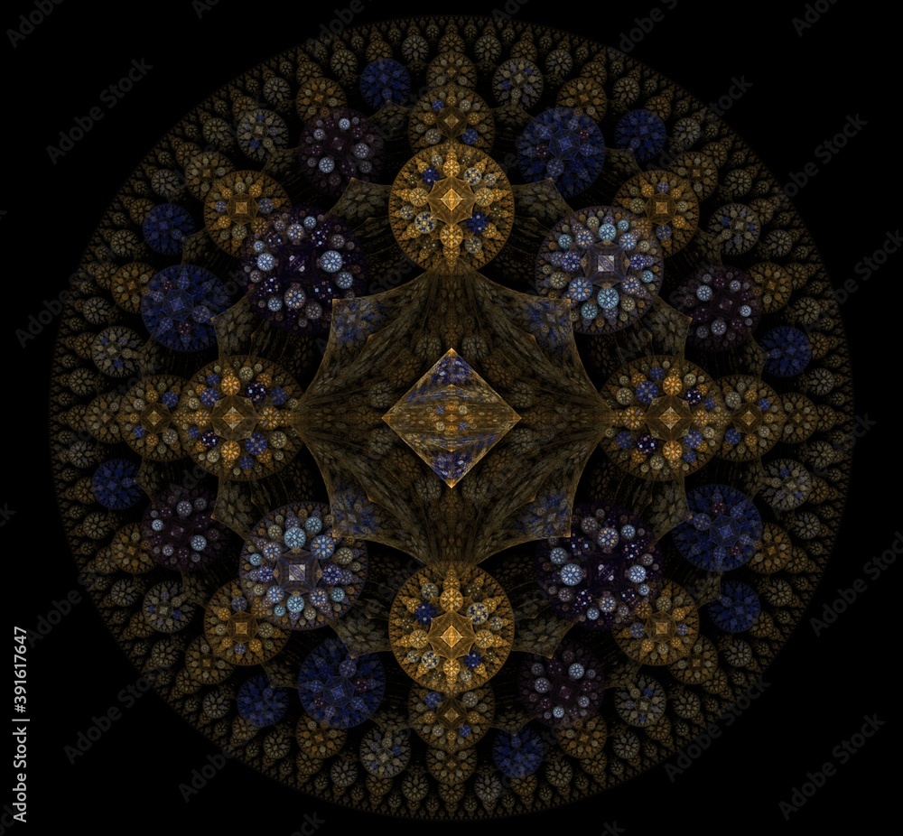 Abstract fractal pattern and shape Abstract fractal pattern and shape