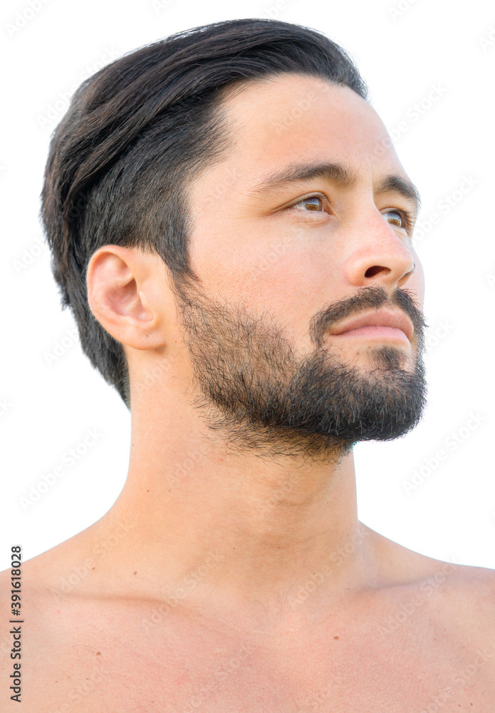 Obraz premium A portrait on white background