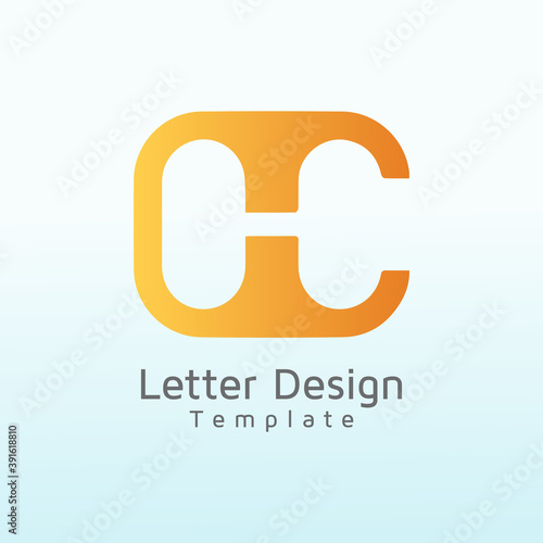 Initial Letter CH vector logo design, logo template vector icon illustration design