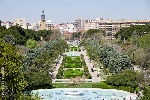 Views of the Jose Antonio Labordeta park in Zaragoza Spain photo