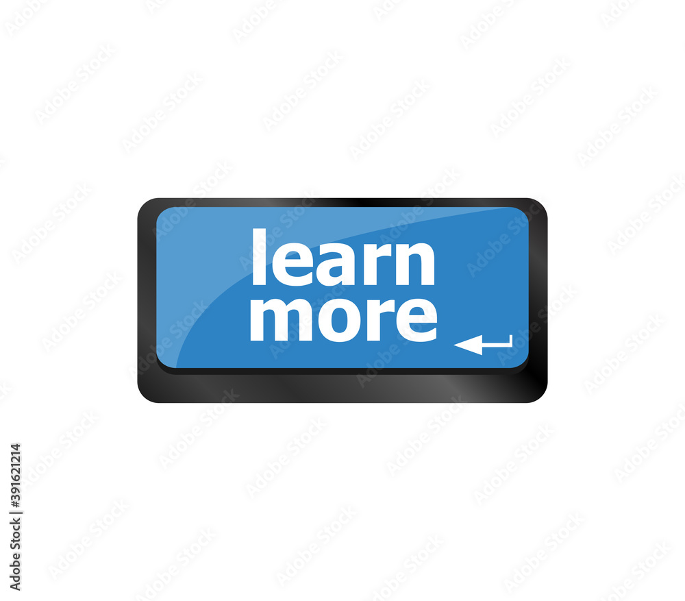 education concept with learn more button on computer keyboard education concept with learn more button on computer keyboard