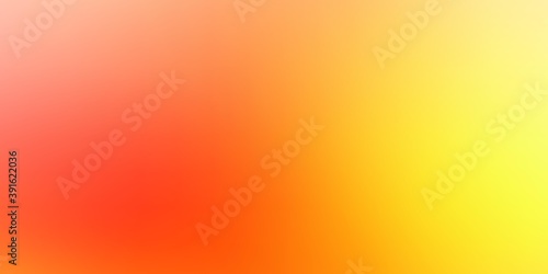 Light Red, Yellow vector abstract blurred layout.