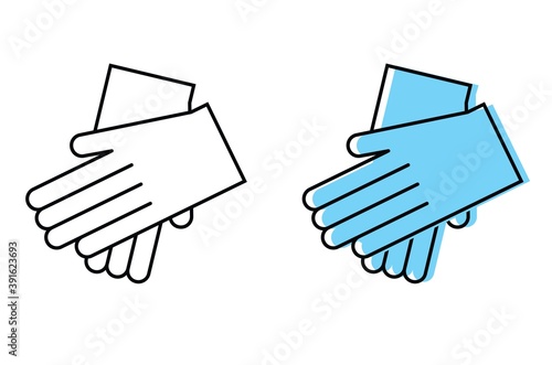 gloves. means and methods of protection against infection