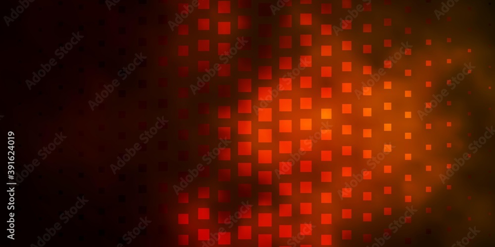 Dark Green, Yellow vector pattern in square style.