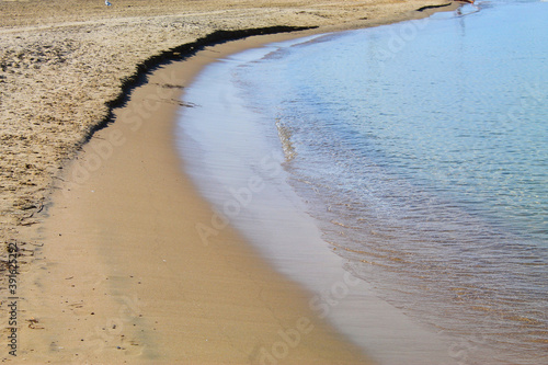 Waves rolling in on the beach at Sauble Beach photo