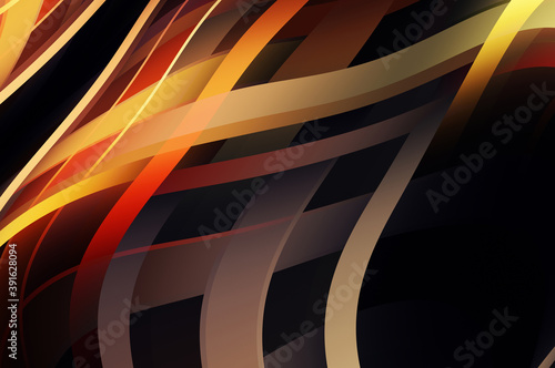 Wallpaper Mural Fluid abstract background with colorful gradient. 2D illustration of modern movement. Torontodigital.ca