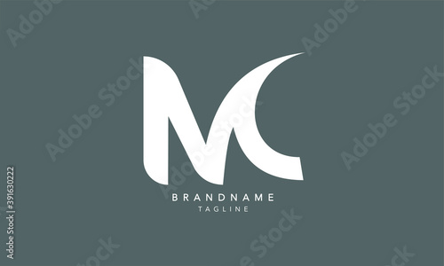 Alphabet letters Initials Monogram logo MC, CM, M and C photo