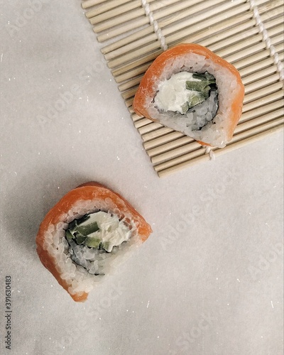 sushi on a plate