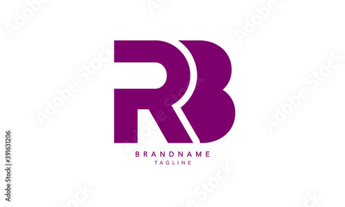 Alphabet letters Initials Monogram logo RB, BR, R and B photo