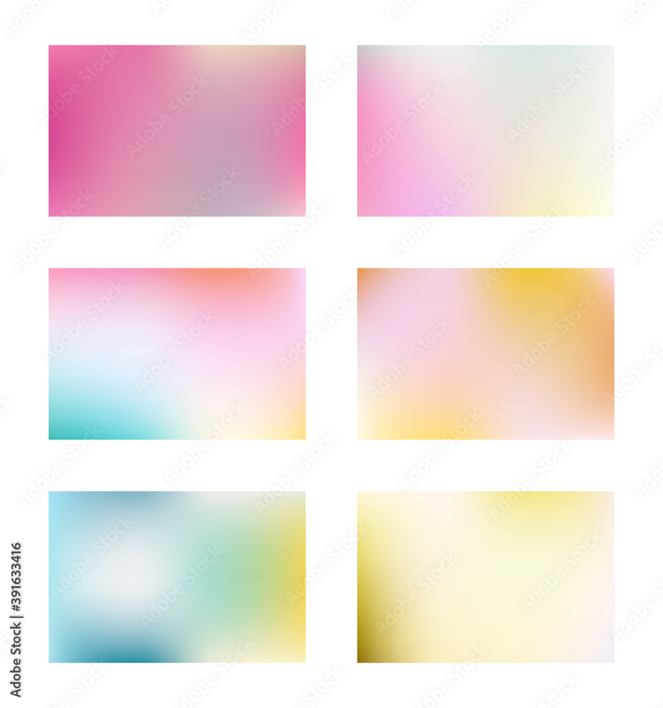smooth and blurry soft colored gradient mesh background