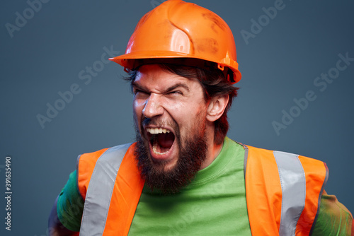 emotional man worker orange paint hard work © SHOTPRIME STUDIO