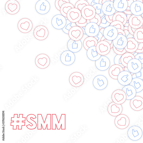 Social media icons. Social media marketing concept